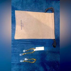 Alexis Bittar Lucite Front Back Double Drop Earring- Gold. Authentic!!!